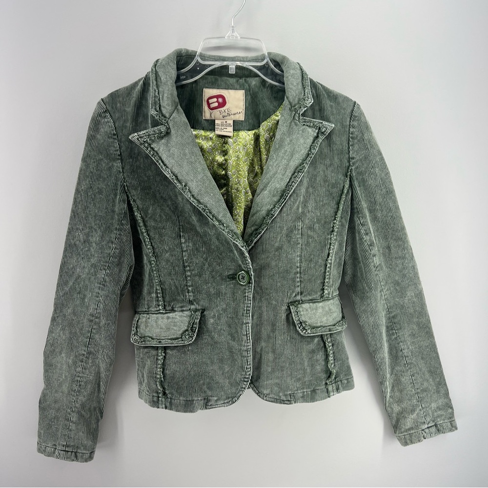 BKE Women's Green corduroy blazer. Size medium